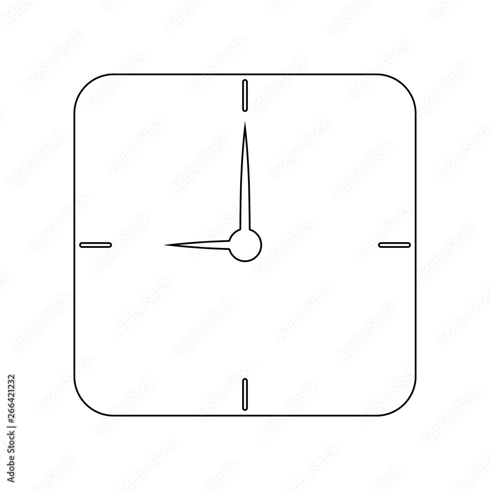 Poster clock for wall icon. element of web for mobile concept and web apps icon. outline, thin line icon fo