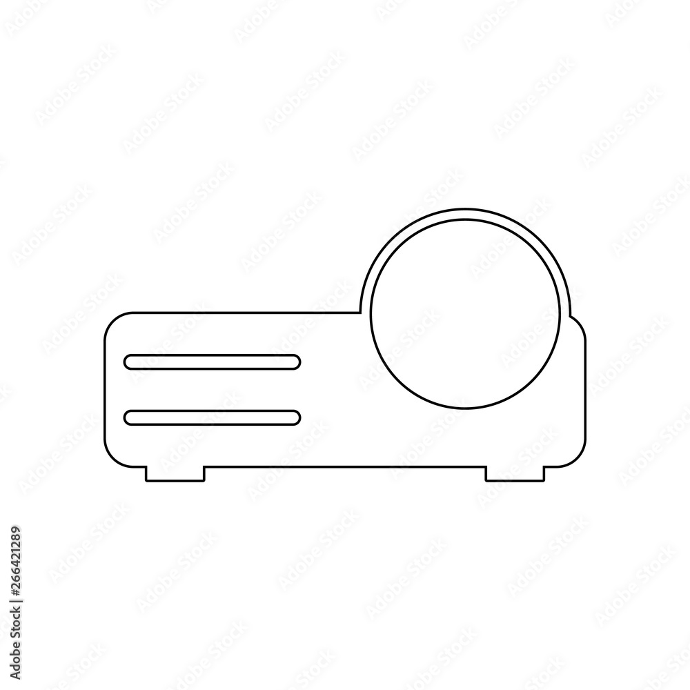 Aufkleber projector icon. element of web for mobile concept and web apps icon. outline, thin line icon for web