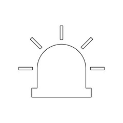 siren icon. Element of web for mobile concept and web apps icon. Outline, thin line icon for website design and development, app development