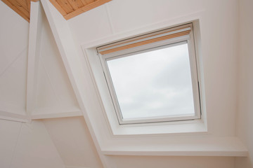 Skylight on a residential home, interior shot modern design