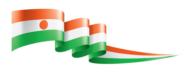 Niger flag, vector illustration on a white background