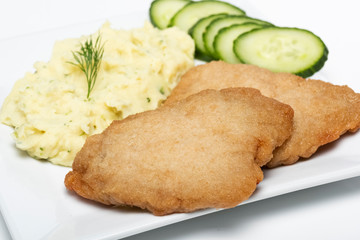 pork chop with mashed potato