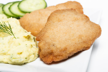 pork chop with mashed potato