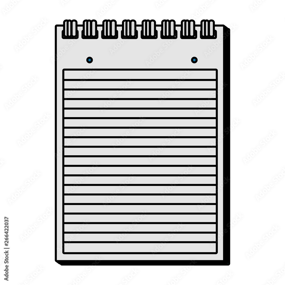 Poster paper notepad isolated icon
