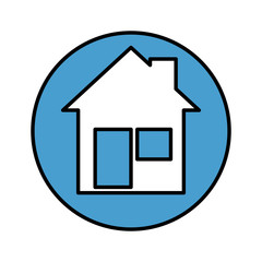 house facade isolated icon
