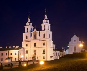 Fototapeta na wymiar Holy Spirit cathedral in Minsk. Belarus