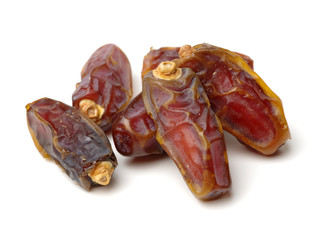 Dates on white background