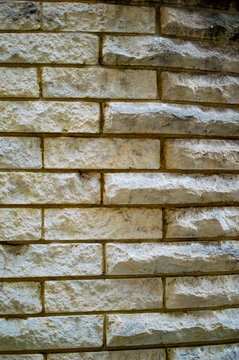 The brick wall in london of white material and the lime