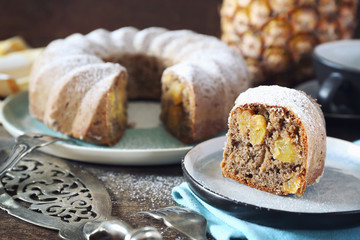 Homemade pineapple cake
