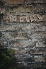 Wimpelkette Ich liebe dich