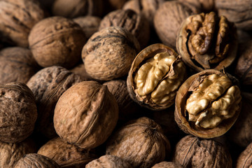 tasty walnuts background