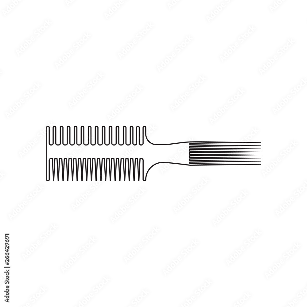 Poster comb icon. element of beauty salon for mobile concept and web apps icon. outline, thin line icon for
