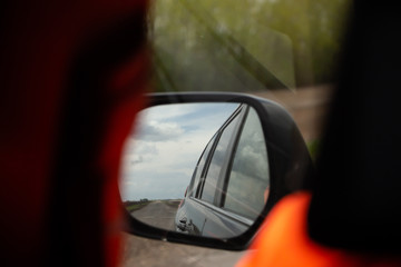  Road on the highway at sunset
