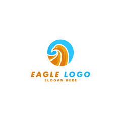 Eagle logo template, Bird icon vector illustration