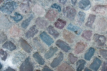 Cobble stone street texture background