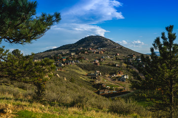 Beautiful Countryside near the Rocky Mountains of Colorado during Spring