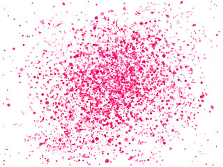 Festive pattern with confetti. Holiday texture from glitters. Luxury colored frame. Print for banner, flyer, poster and textile