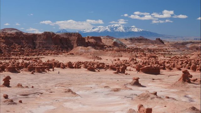 Time lapse over Goblin Valley 