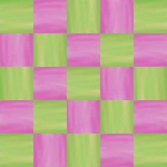 Chess background with green and pink squares