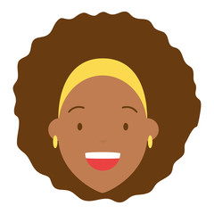 afro american woman face