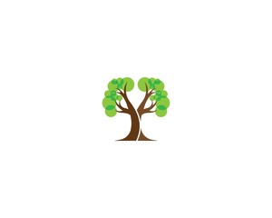 Obraz premium Ecology logo template vector icon illustration