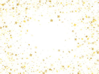 Magic gold sparkle texture vector star background.