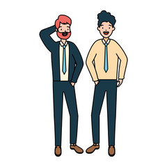 two men diversity characters