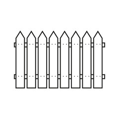 Fence icon. Simple web black icon, can be used as web element icon on white background