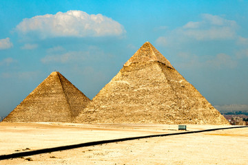 Fototapeta na wymiar View of pyramid in Egypt
