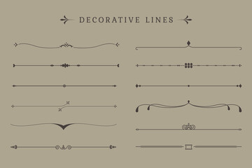 Vintage decorative lines collection © Rawpixel.com