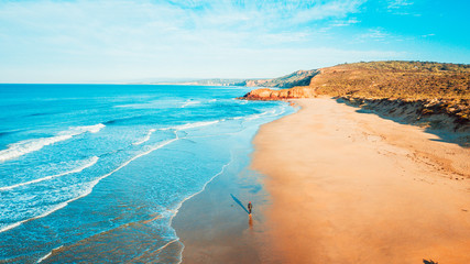 Aerial View of Australian Coastline and Beaches