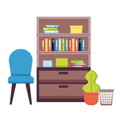 office bookshelf chair