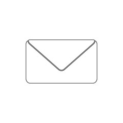 letter envelope outline icon. Signs and symbols can be used for web, logo, mobile app, UI, UX