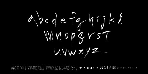 벡터 문자 / 손으로 쓴 글씨체