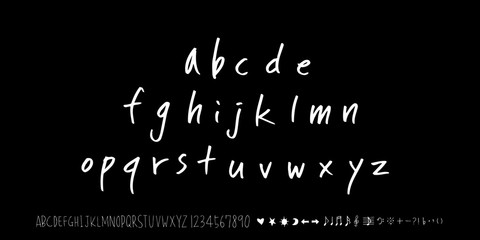 벡터 문자 / 손으로 쓴 글씨체