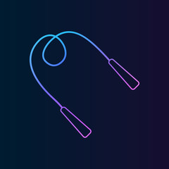 The jump rope nolan icon. Simple thin line, outline vector of Gym icons for UI and UX, website or mobile application