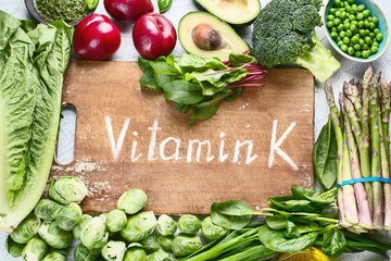 Foods rich in vitamin K.