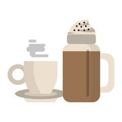 coffee cafe concept cartoon