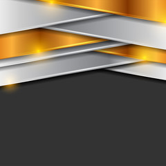 Bronze and silver abstract tech background