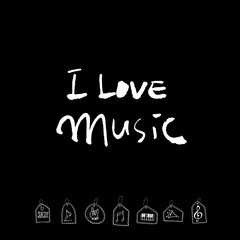 음악회 포스터 / 손으로 그린 음악 일러스트