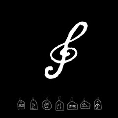 음악회 포스터 / 손으로 그린 음악 일러스트