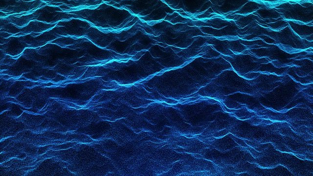 Futuristic Abstract Waves Blue -Motion Graphics -Seamless Loop -4K UHD- 3840-2160