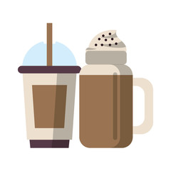 coffee cafe concept cartoon