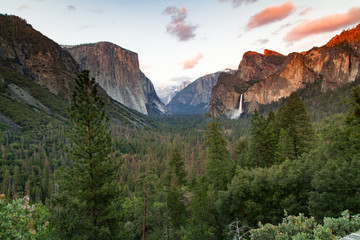 Sunset in Yosemite Valley National Park