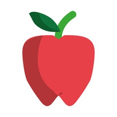 Apple fruit cartoon isolated
