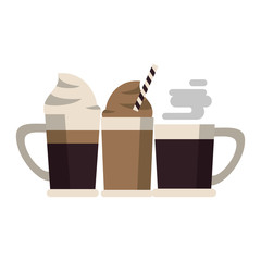 coffee cafe concept cartoon