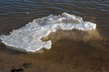 ice in the river