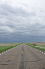 Grey Sky and Paved Road V