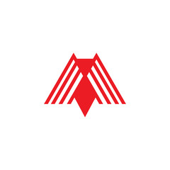 M letter logo design vector template