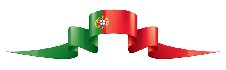 Portugal flag, vector illustration on a white background